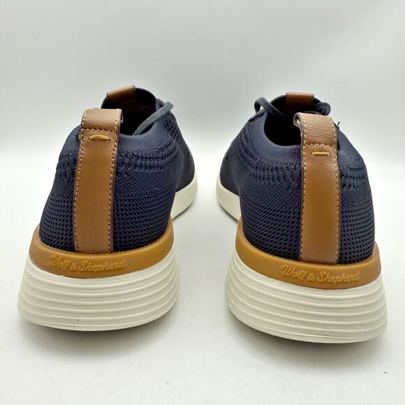 Wolf & Shepherd Mens Swiftknit Derby Sneakers US 6 EU 39 Navy Knit NIB - Picture 9 of 12